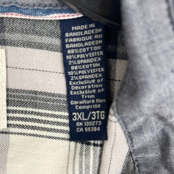 Wrangler Men Long Sleeve Button Down Plaid Shirt Size 3XL - Picture 4 of 6